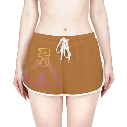 Women's Relaxed Shorts: Bowling Lite Brown