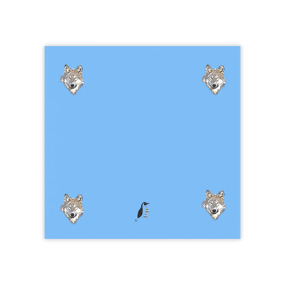 Post-it® Note Pads: Wolves Lite Blue