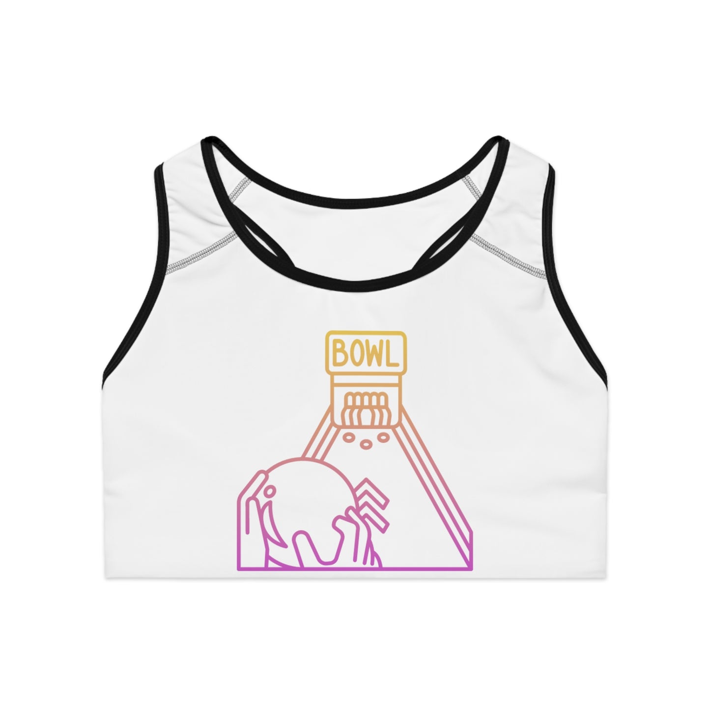 Sports Bra: Bowling White