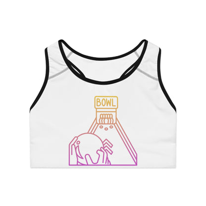 Sports Bra: Bowling White