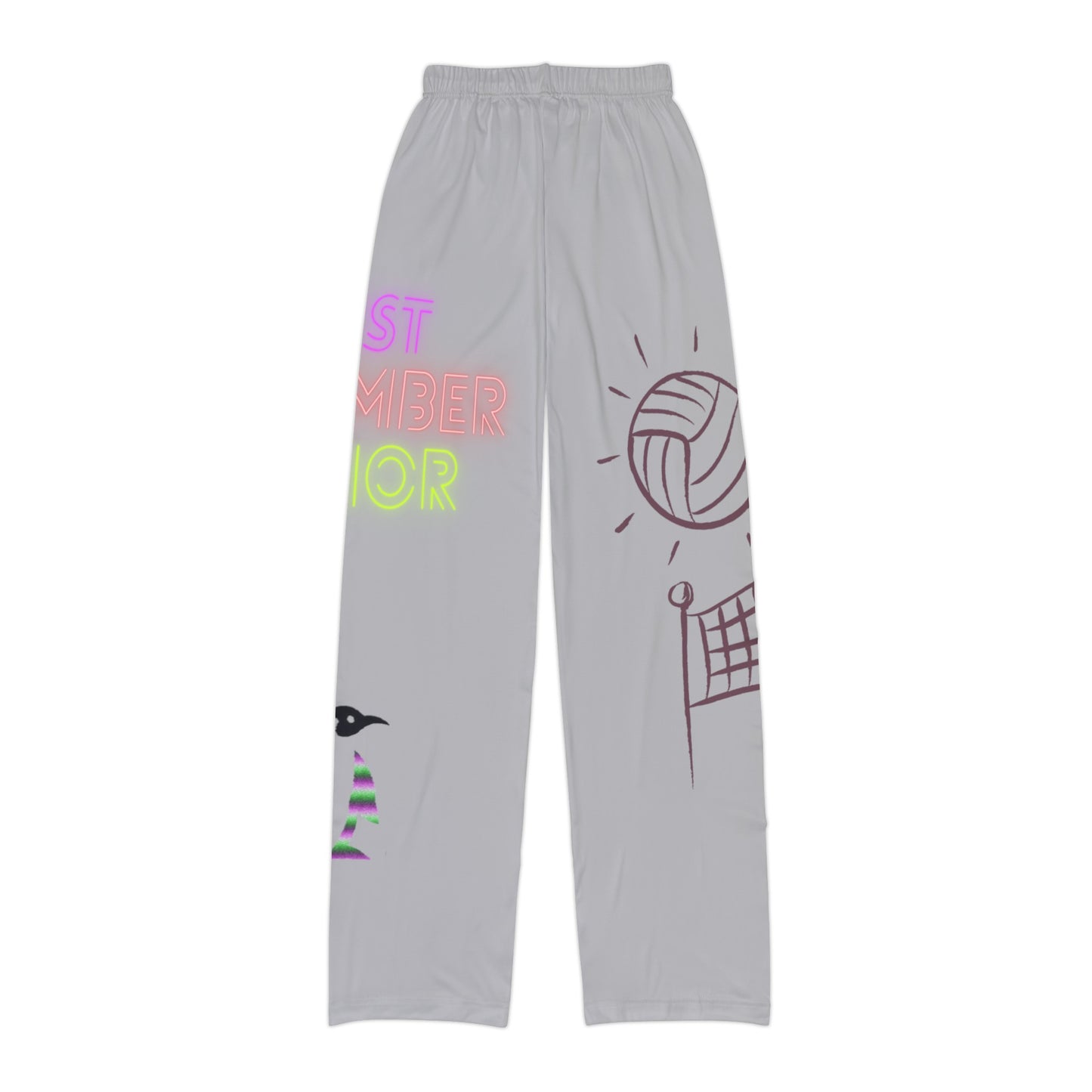 Kids Pajama Pants: Volleyball Lite Grey