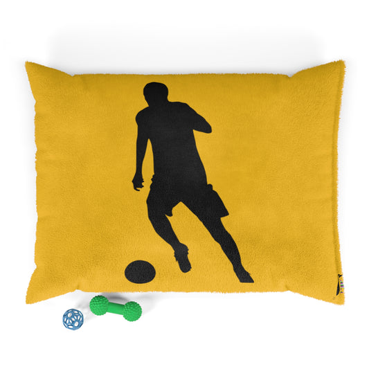 Pet Bed: Soccer Yellow