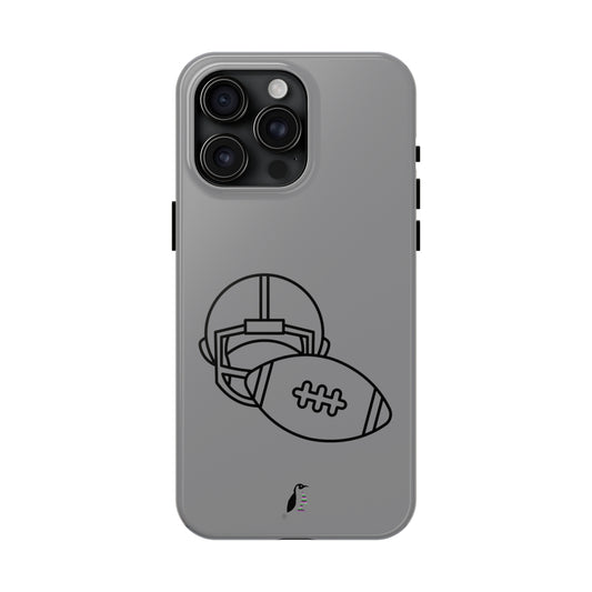 Tough Phone Cases (for iPhones): Football Grey