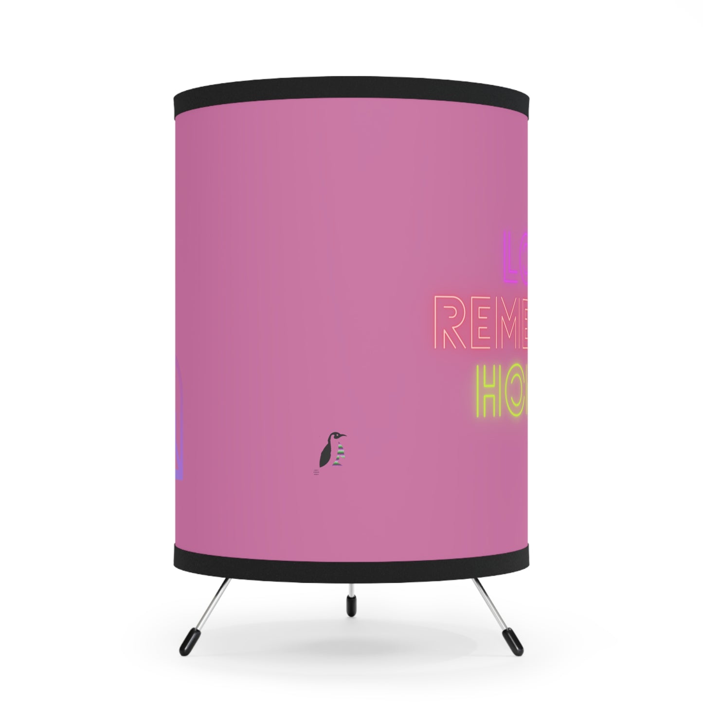 Tripod Lamp with High-Res Printed Shade, US\CA plug: Gaming Lite Pink