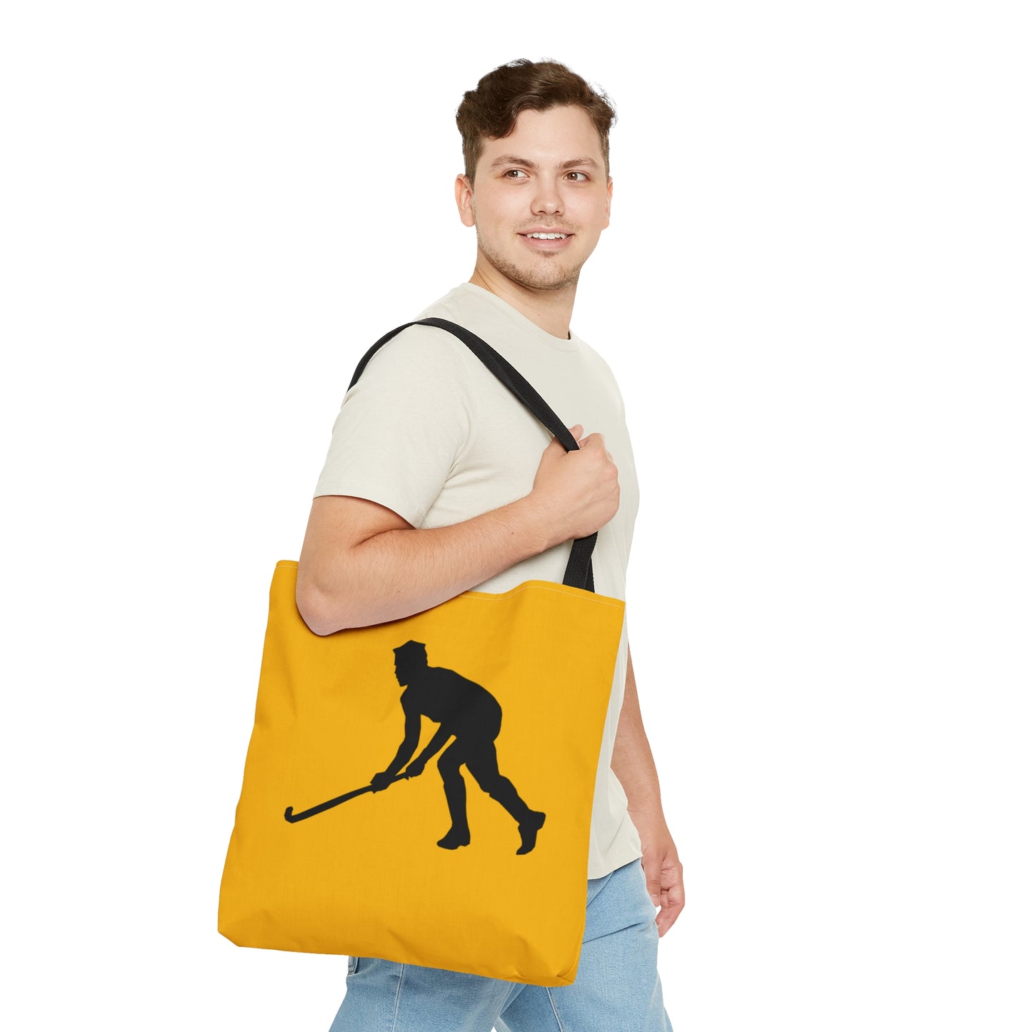 Tote Bag: Hockey Yellow