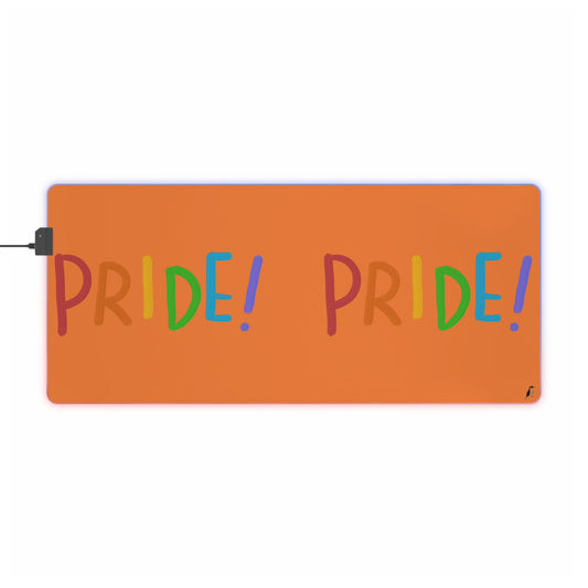 LED Gaming Mouse Pad: LGBTQ Pride Crusta