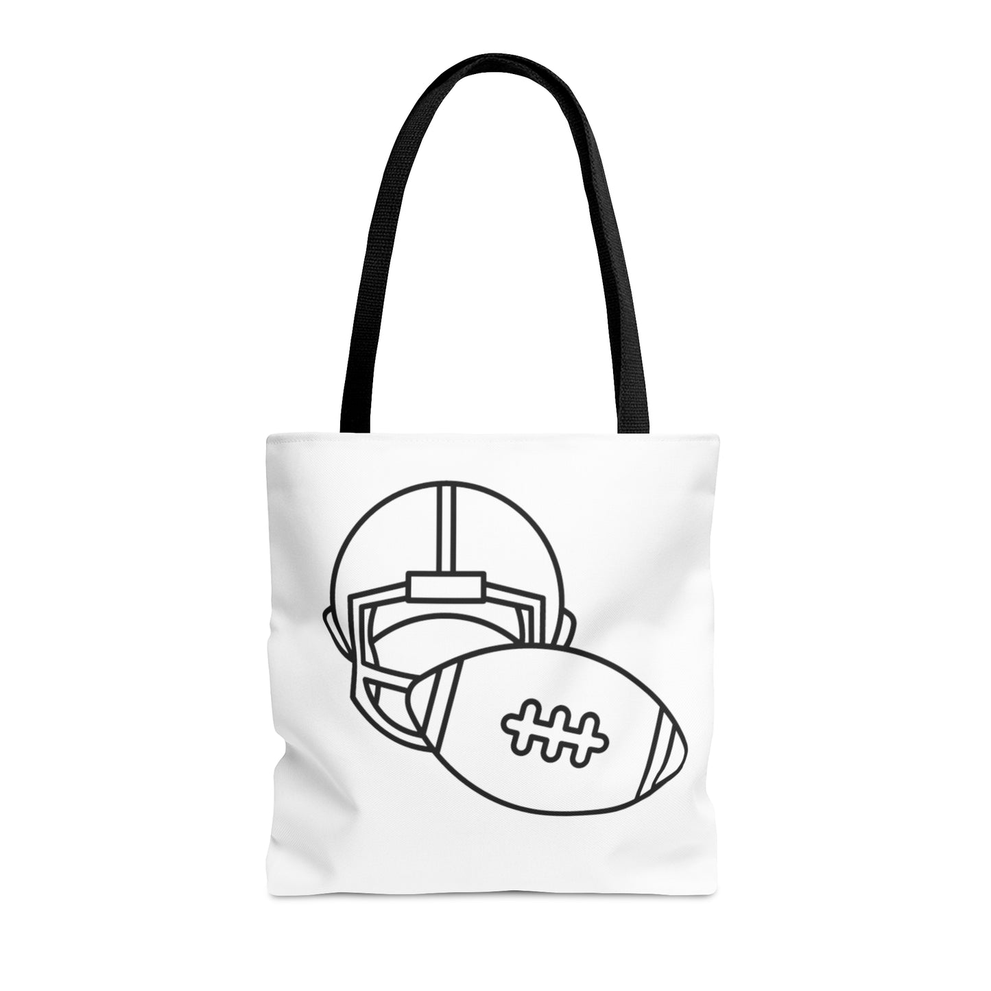 Tote Bag: Football White