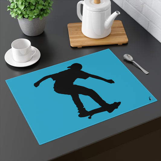Placemat, 1pc: Skateboarding Turquoise