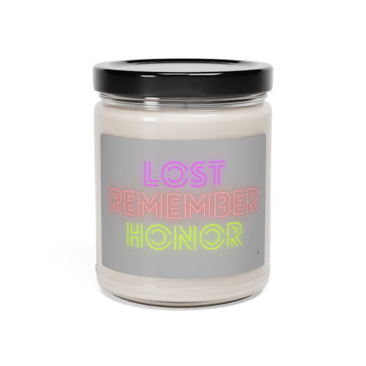Scented Soy Candle, 9oz: Lost Remember Honor Lite Grey