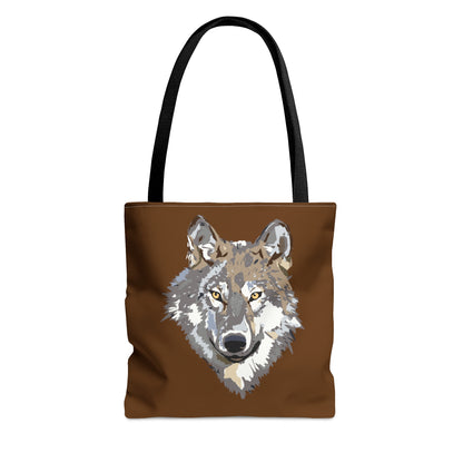 Tote Bag: Wolves Brown