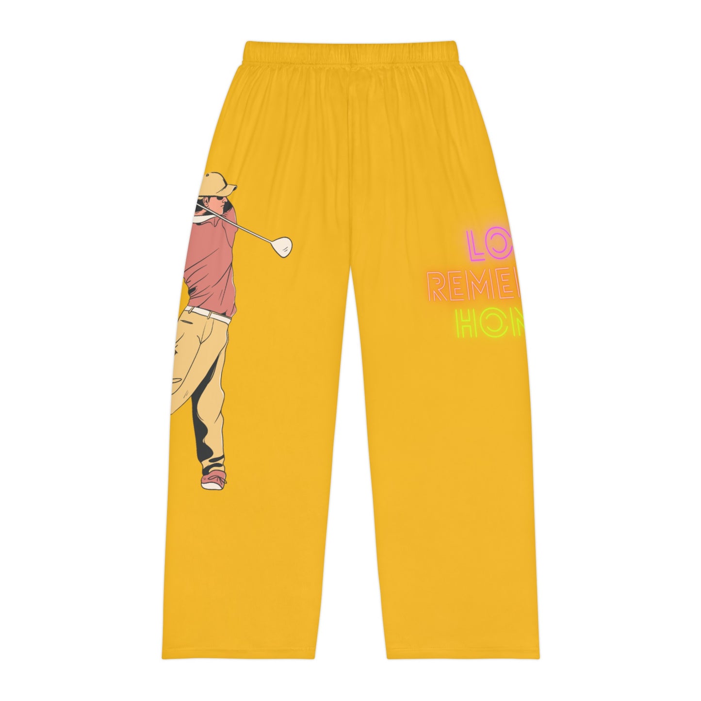 Men's Pajama Pants: Golf Yellow