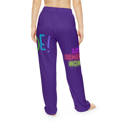 Women's Pajama Pants: LGBTQ Pride Purple