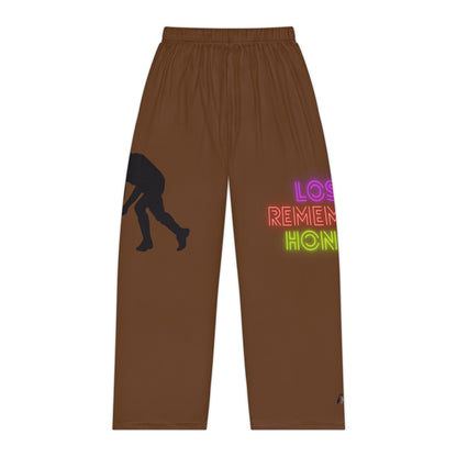 Women's Pajama Pants: Hockey Brown