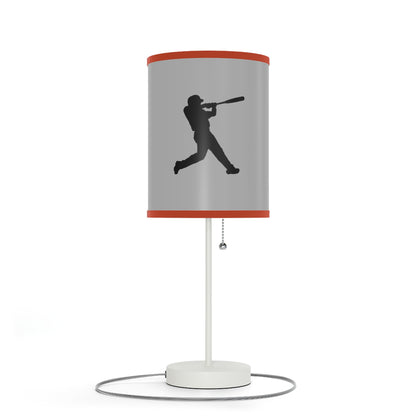 Lamp on a Stand, US|CA plug: Baseball Lite Grey