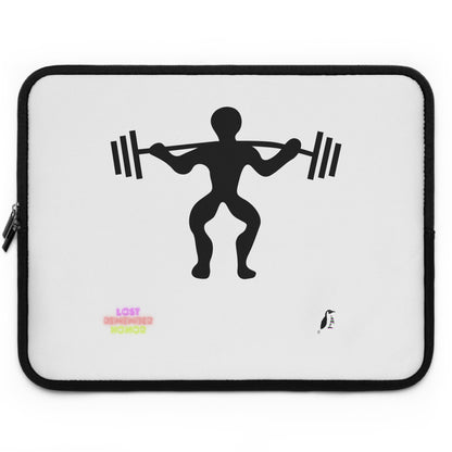 Laptop Sleeve: Weightlifting White