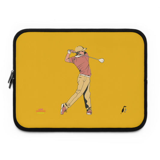 Laptop Sleeve: Golf Yellow