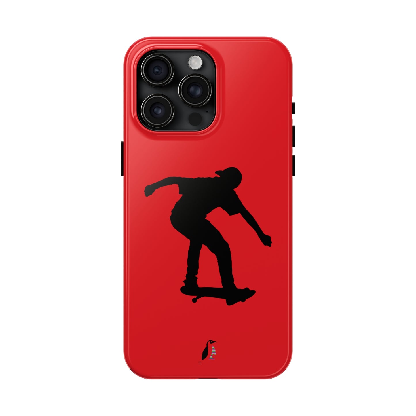 Tough Phone Cases (for iPhones): Skateboarding Red