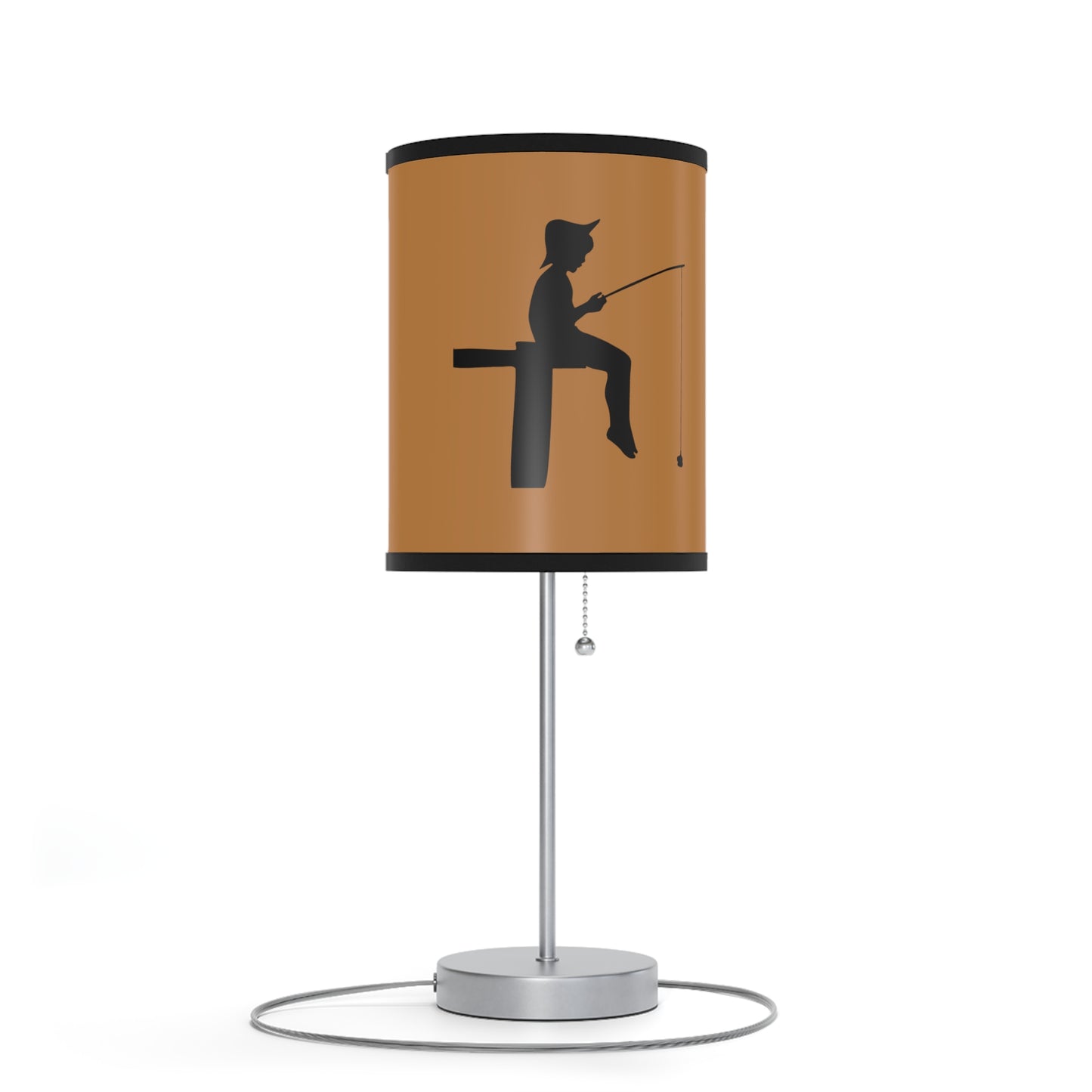 Lamp on a Stand, US|CA plug: Fishing Lite Brown