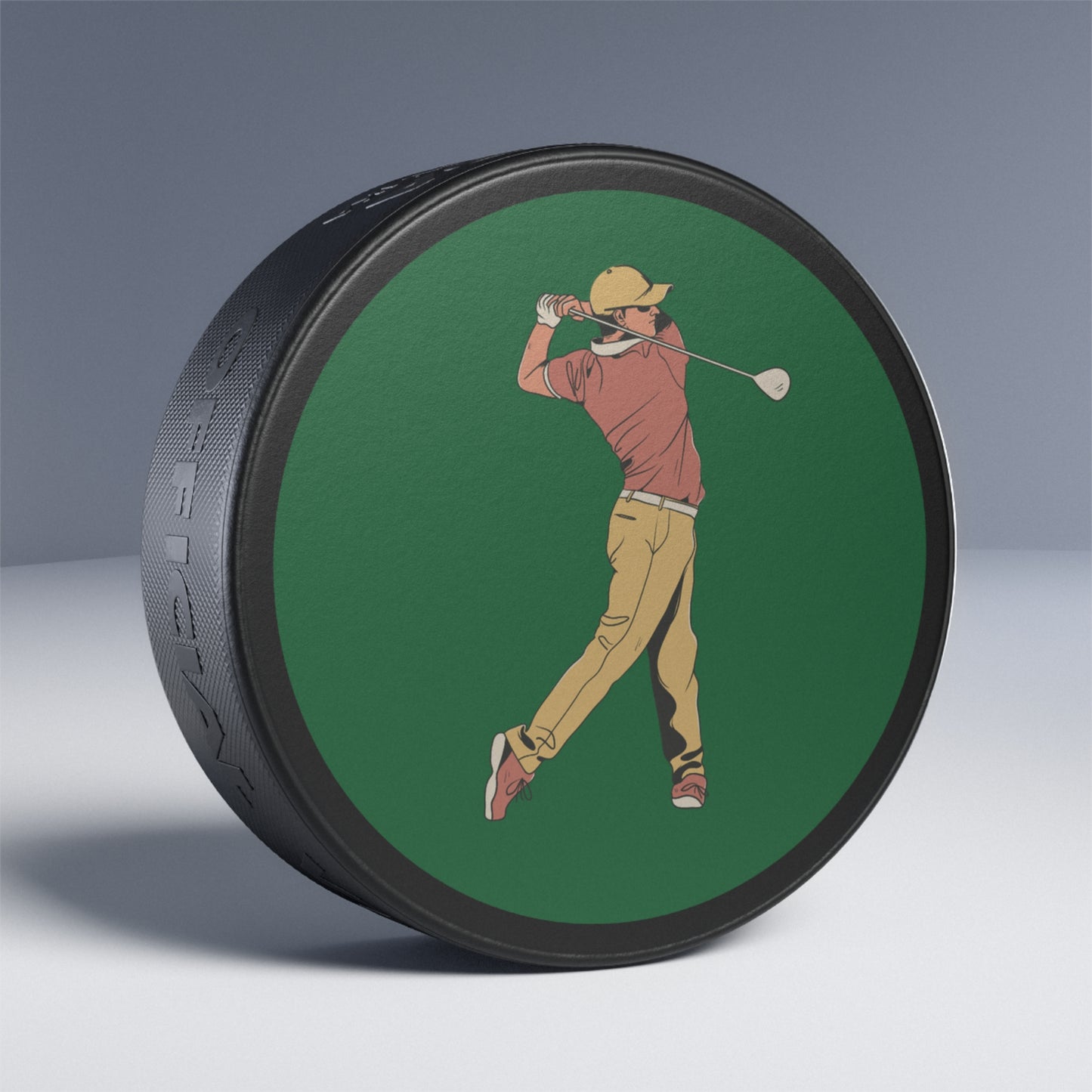 Hockey Puck: Golf Dark Green