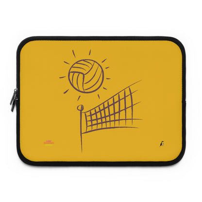 Laptop Sleeve: Volleyball Yellow