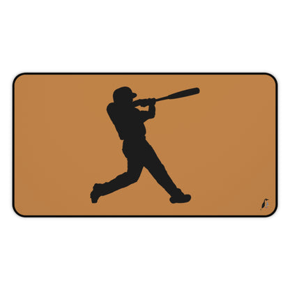 Desk Mat: Baseball Lite Brown