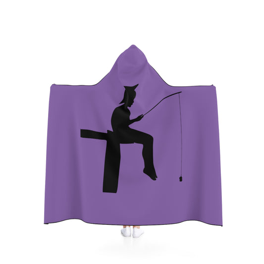 Hooded Blanket: Fishing Lite Purple