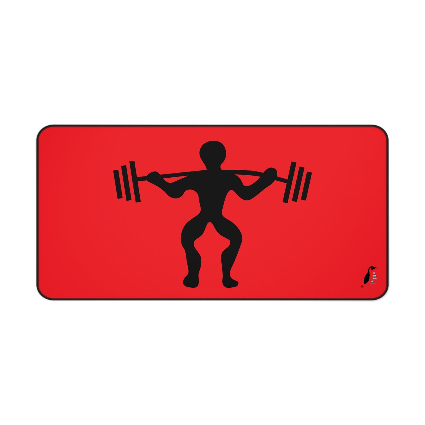 Desk Mat: Weightlifting Red