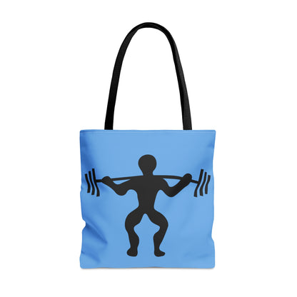 Tote Bag: Weightlifting Lite Blue