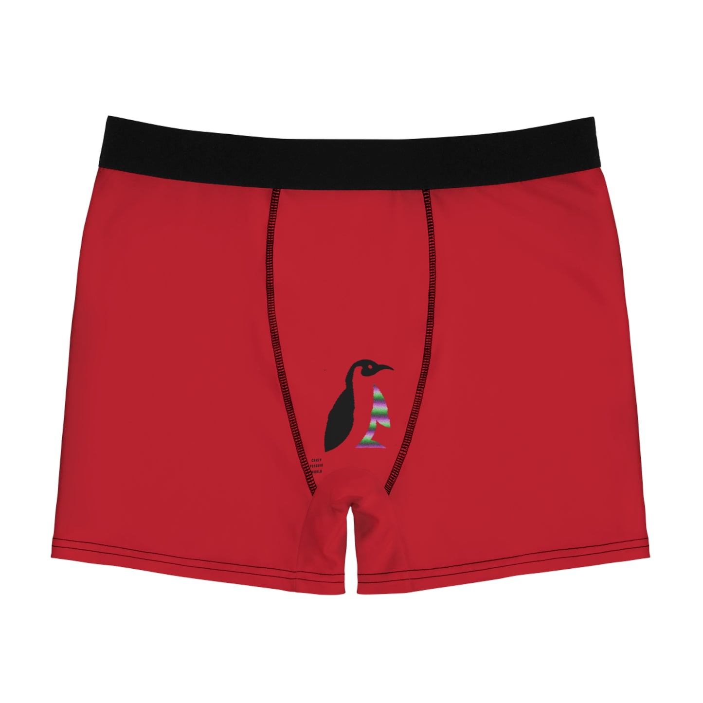 Men's Boxer Briefs: Racing Dark Red