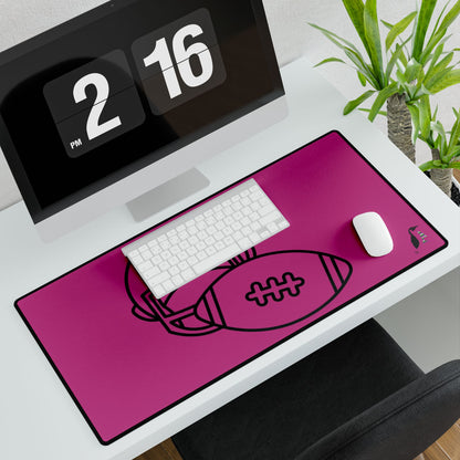 Desk Mats: Football Pink