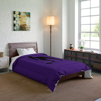 Comforter: Soccer Purple