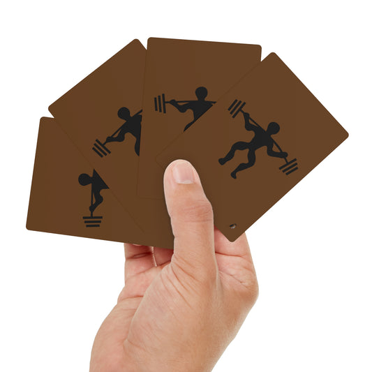 Poker Cards: Weightlifting Brown