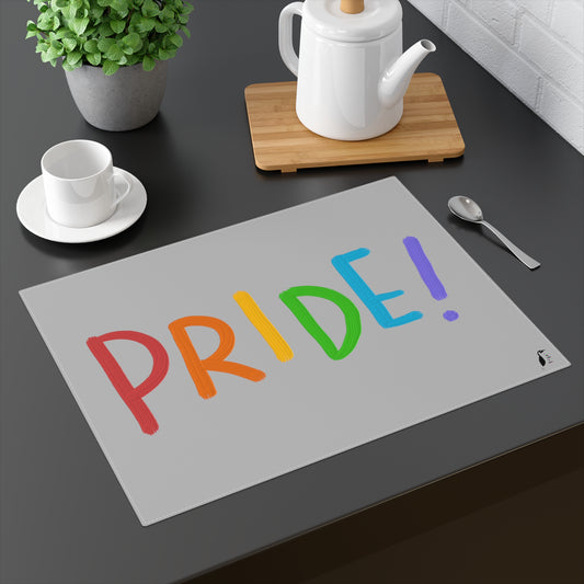 Placemat, 1pc: LGBTQ Pride Lite Grey