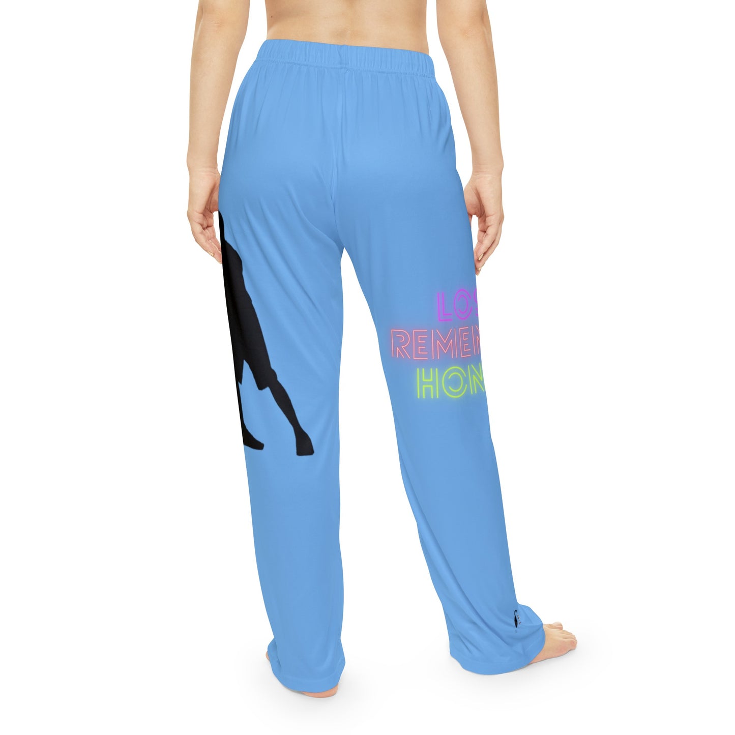 Women's Pajama Pants: Basketball Lite Blue