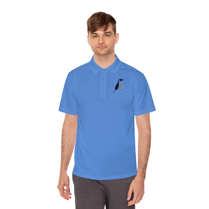 Men's Sport Polo Shirt: Crazy Penguin World Logo #2