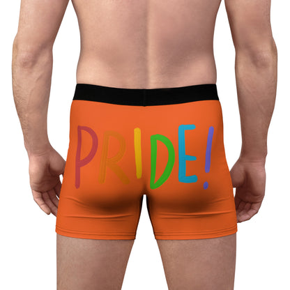 Men's Boxer Briefs: LGBTQ Pride Orange