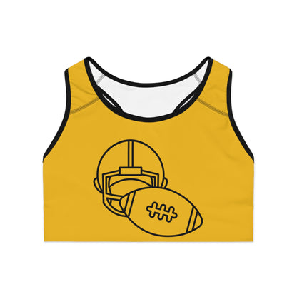 Sports Bra: Football Yellow