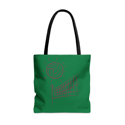 Tote Bag: Volleyball Dark Green