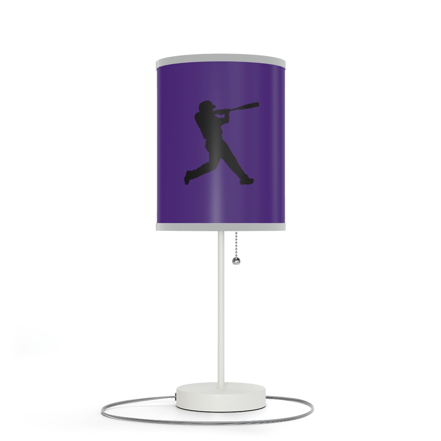 Lamp on a Stand, US|CA plug: Baseball Purple