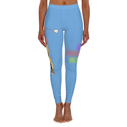 Women's Spandex Leggings: Golf Lite Blue