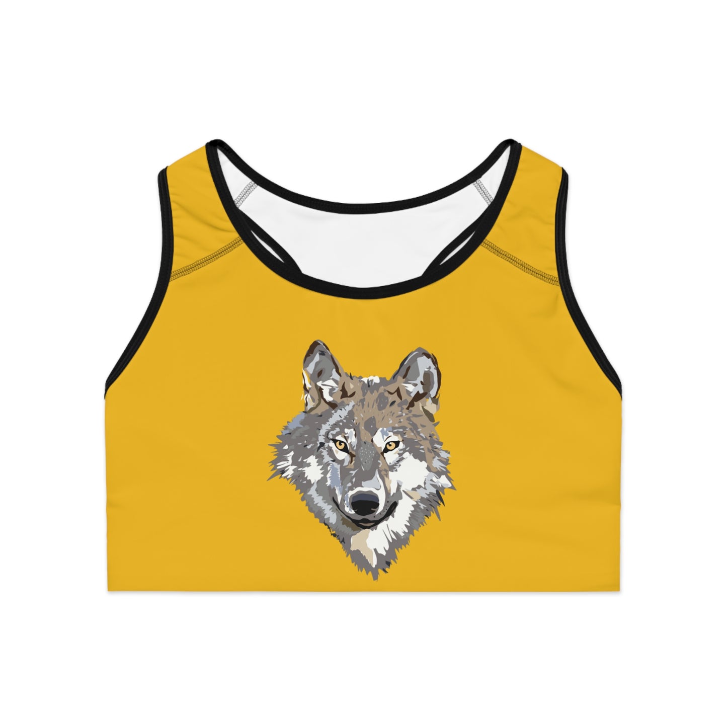 Sports Bra: Wolves Yellow