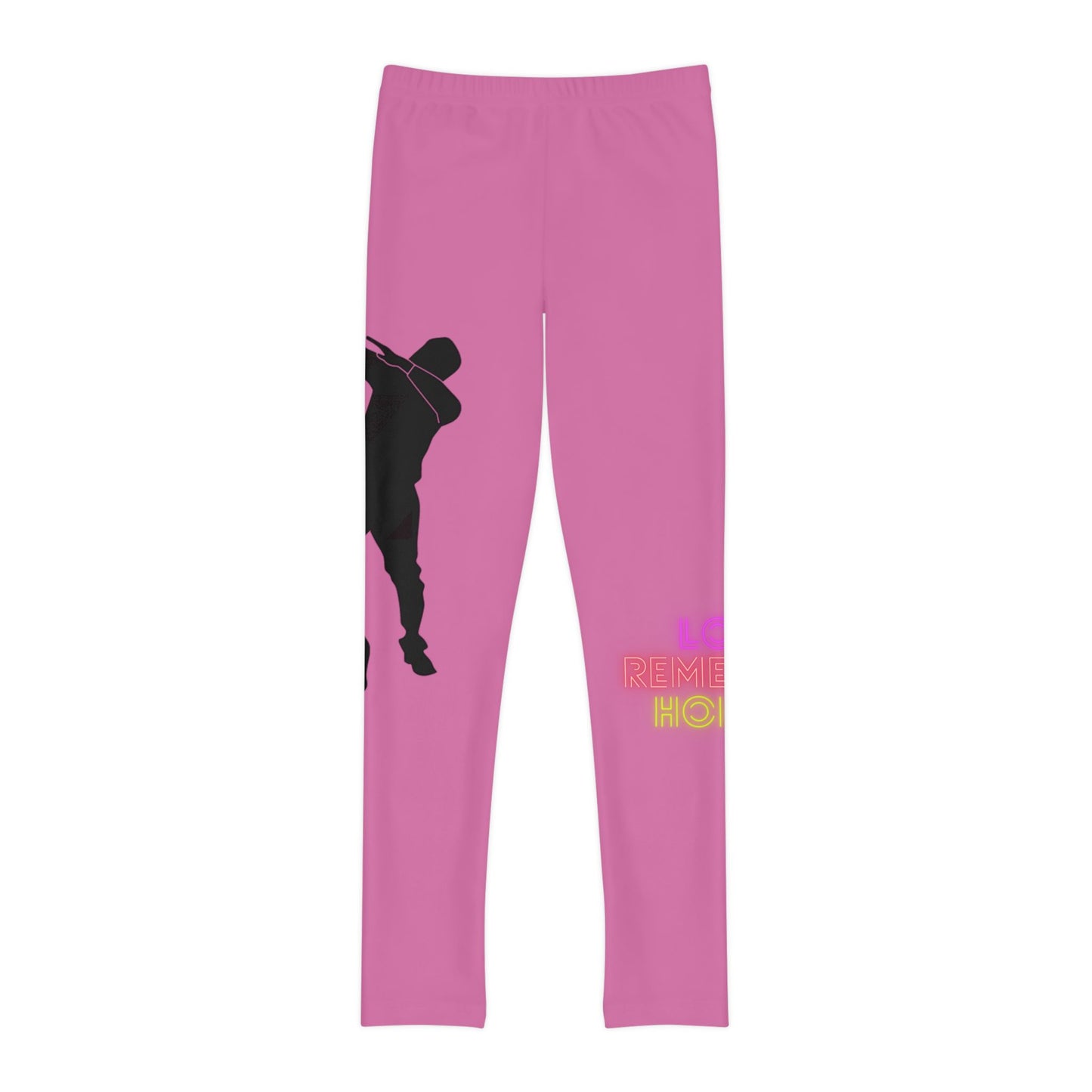 Youth Full-Length Leggings: Dance Lite Pink