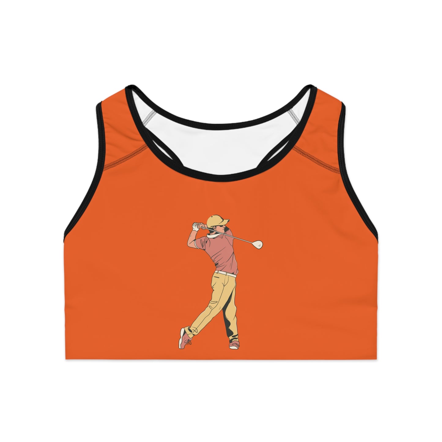 Sports Bra: Golf Orange