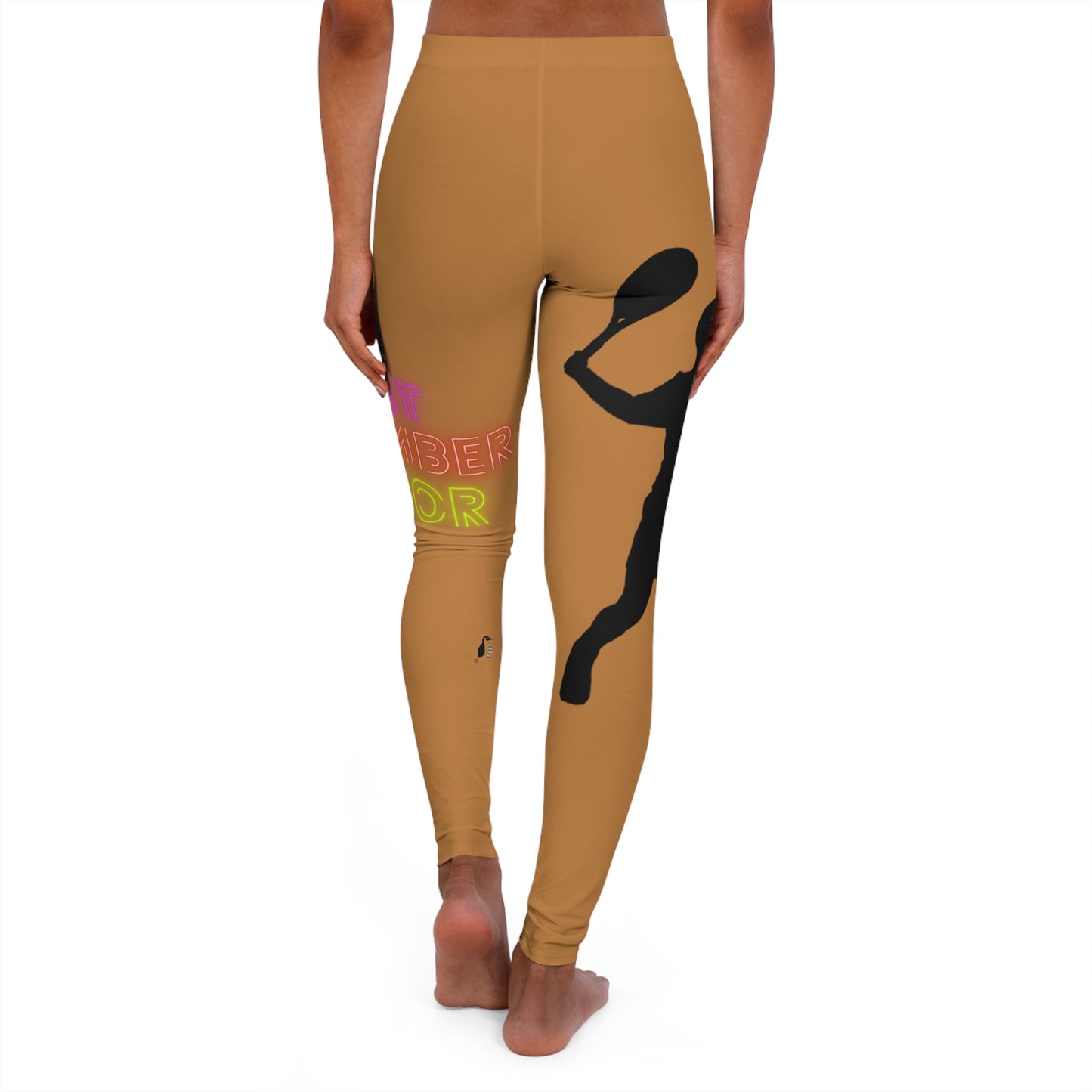 Women's Spandex Leggings: Tennis Lite Brown