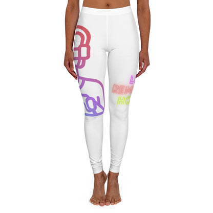 Women's Spandex Leggings: Gaming White