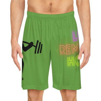 Basketball Shorts: Weightlifting Green