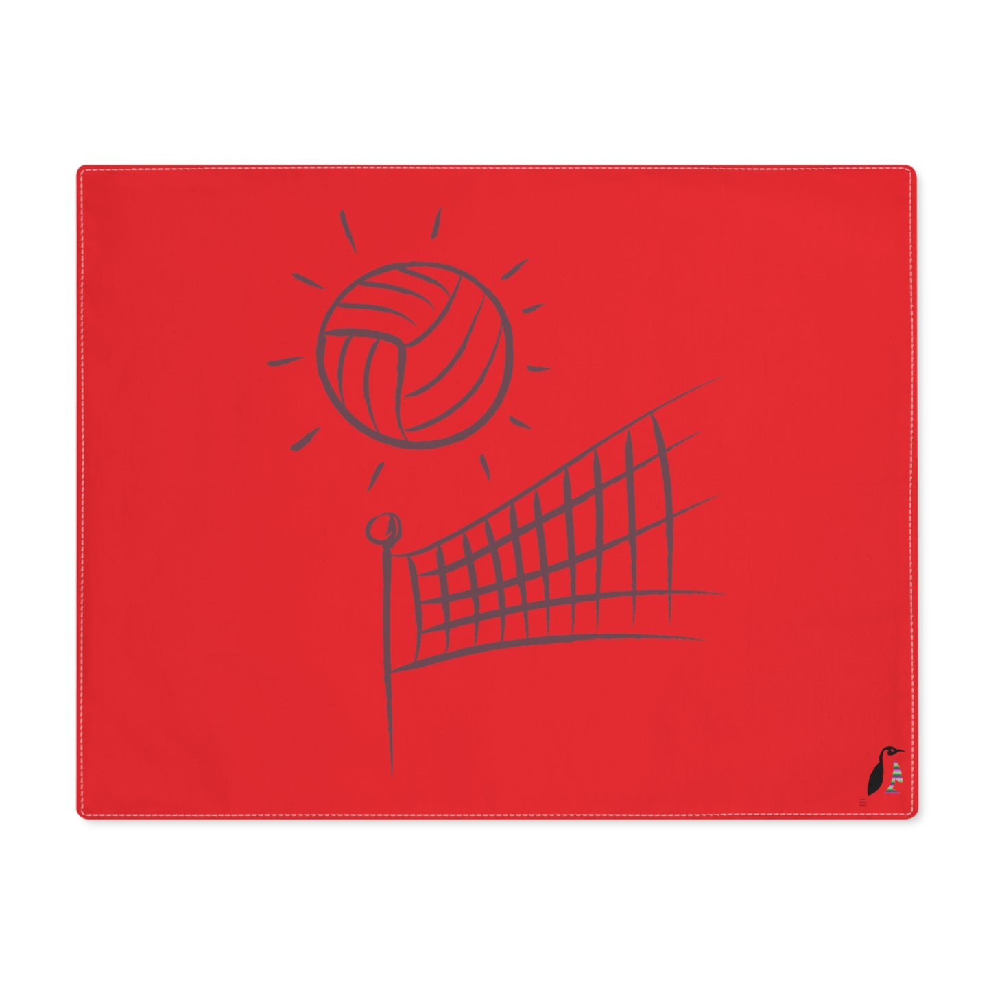 Placemat, 1pc: Volleyball Red