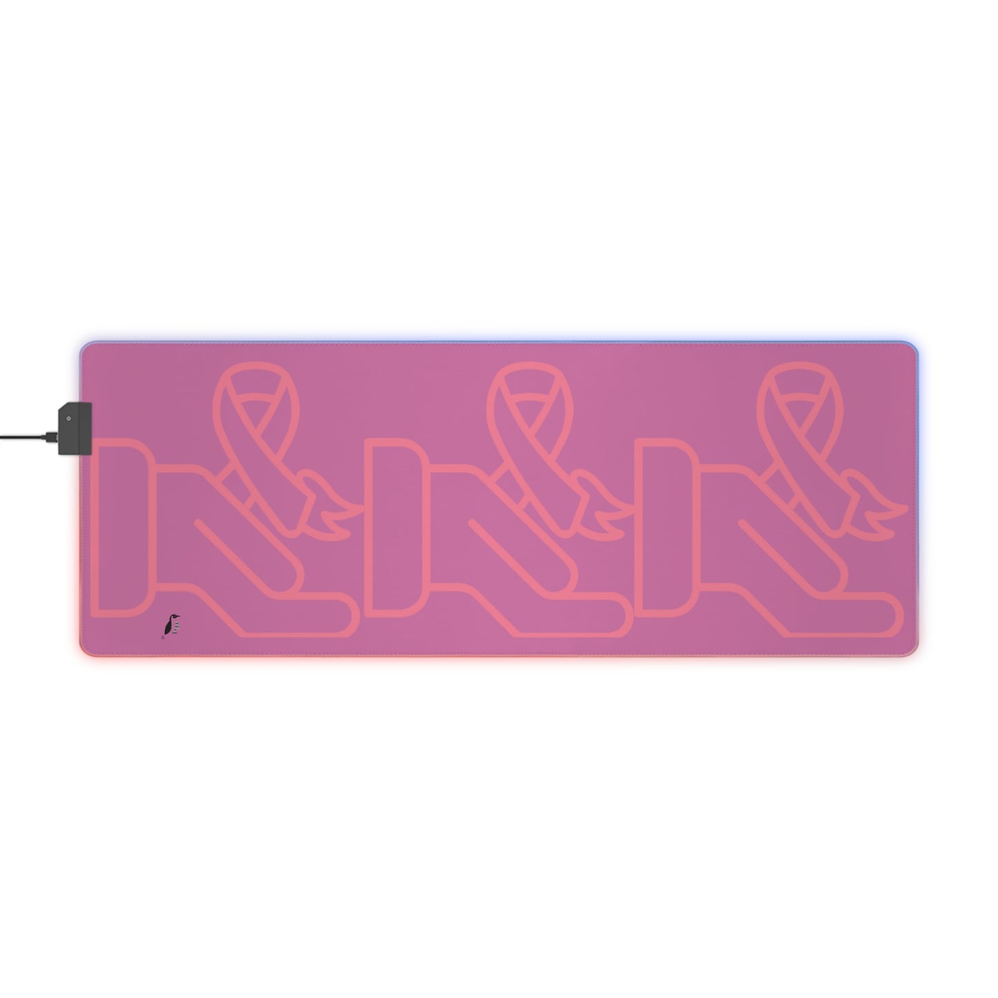 LED Gaming Mouse Pad: Fight Cancer Lite Pink