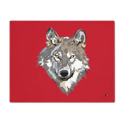 Placemat, 1pc: Wolves Dark Red