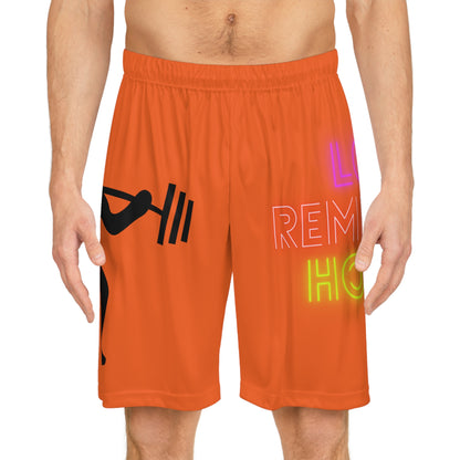 Basketball Shorts: Weightlifting Orange